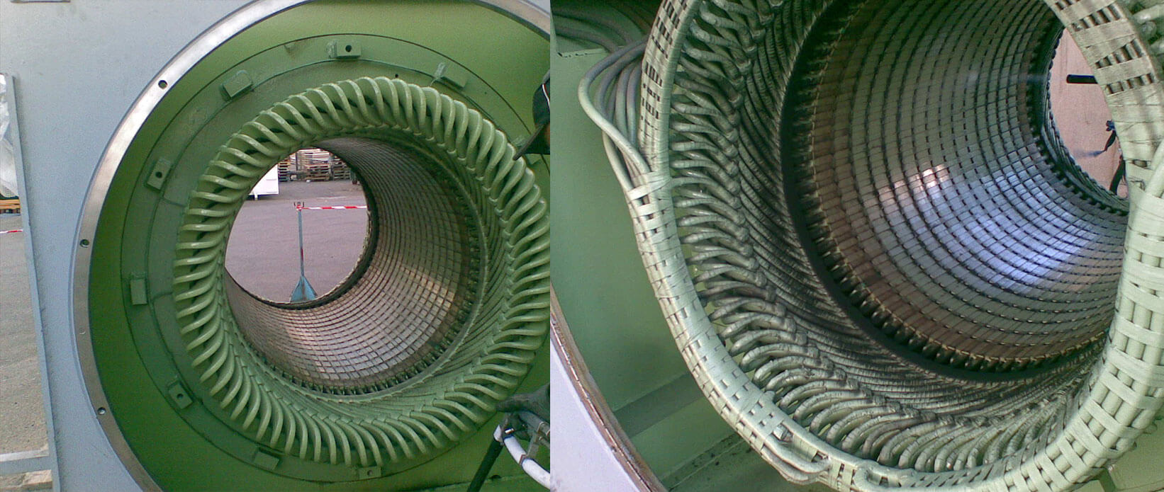 Power Plant Rotor - Stator Cleaning (Before & After)
